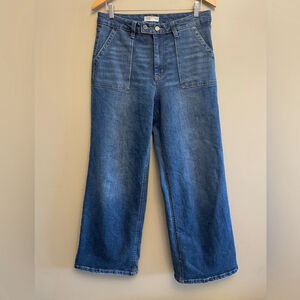 Oat New York Blue Wide Leg Pants